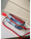 Louis Vuitton Square Beach Pouch Shoulder Bag in Damier Monogram Denim Canvas and PVC M68765 Blue/Red 2020