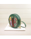 Gucci Ophidia GG Flora Mini Round Shoulder Bag 550618 Green 2019