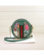 Gucci Ophidia GG Flora Mini Round Shoulder Bag 550618 Green 2019