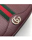 Gucci Ophidia Leather Small Shoulder Bag ‎601044 Burgundy 2019
