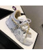 Gucci Flashtrek Lace-up Sneaker with Crystals White 2018