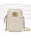 Gucci GG Marmont Mini Bag 598597 White 2019