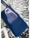Dior My Lady Dior Medium Bag in Patent Cannage Calfskin Blue/Silver 2019