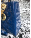 Dior My Lady Dior Medium Bag in Patent Cannage Calfskin Blue/Gold 2019