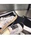Chanel CC Weave Lace-up Espadrilles Sneaker White/Black 2019