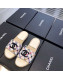 Chanel CC Weave Plaid Espadrilles Sandal White/Pink/Blue 2019