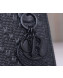 Dior Lady Dior Mini Bag in Ultra Matte Embossed Calfskin Black 2019