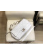 Chanel Quilted Lambskin Flap Bag with Resin Chain AS1353 White 2019