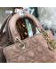 Dior Lady Dior Medium Bag in Cannage Lambskin Beige/Gold 2019