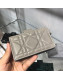 Dior Lady Dior Cannage Lambskin Card Holder Grey 2019