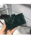 Dior Lady Dior Patent Cannage Calfskin Card Holder Green 2019