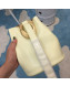 Bottega Veneta Drop Leather Oversize Loop Bucket Bag Yellow 2019