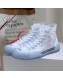 Off-White x Converse High-top Transparent Sneakers White(For Women and Men)