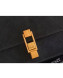 Saint Laurent Carre Satchel Box Bag in Suede 585060 Black 2019