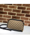 Gucci GG Canvas Leather Small Shoulder Bag 447632 Black 2019