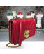 Dolce&Gabbana DG Devotion Medium/Large Shoulder Bag in Quilted Nappa Leather Dark Red 2019