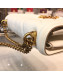 Dolce&Gabbana DG Devotion Medium/Large Shoulder Bag in Quilted Nappa Leather White 2019
