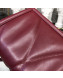 Dolce&Gabbana DG Devotion Medium/Large Shoulder Bag in Quilted Nappa Leather Burgundy 2019