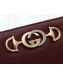 Gucci Zumi Grainy Leather Zip Around Wallet 570661 Burgundy