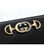Gucci Zumi Grainy Leather Zip Around Wallet 570661 Black