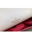 Valentino Smooth Calfskin Rockstud Large Top Handle Bag White Fall 2018