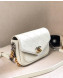 Chanel Flap Bag AS0412 White/Silver/Gold 2019