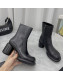 Jil Sander Lambskin Heel Ankle Boots 8cm Black 2021 60