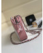 Chanel Gradual Clutch with Chain Pink 2019