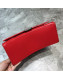 Balenciaga Hourglass Small Top Handle Bag in Smooth Leather Red/Silver 2019