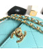 Chanel Quilting Lambskin Mini Flap Camera Bag Light Green 2019
