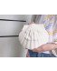 Chanel Shell-shaped Clutch with Chain White 2019