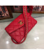 Chanel Lambskin Chain Flap Waist Bag Red 2019