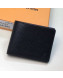 Louis Vuitton Men's Slender ID Epi Leather Wallet M60332 Black 2019