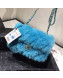 Chanel Shearling Lambskin Small Flap Bag AS1199 Blue 03 2019
