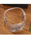 Chanel Transparent Resin Crystal CC Cuff Bracelet 2019