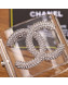 Chanel Transparent Resin Crystal CC Cuff Bracelet 2019