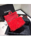 Chanel Shearling Lambskin Small Flap Bag AS1199 Red 2019