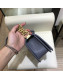 Chanel Chevron Grained Calfskin Small Boy Flap Bag A67085 Dusty Blue/Gold 2019