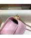 Chanel Chevron Grained Calfskin Small Boy Flap Bag A67085 Pink/Gold 2019