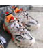 Balenciaga Track Trainer Sneakers 11 White/Orange 2019 (For Women and Men)