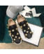 Gucci Flashtrek Sneaker with Removable Crystals Black/White/Gold 2019