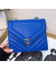 Chanel Chevron Calfskin Chain Flap Bag AS0025 Royal Blue 2019