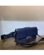 Fendi Men's Baguette Graind Leather Medium Shoulder Bag/Belt Bag Navy Blue 2019