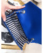 Chanel Chevron Calfskin Chain Flap Bag AS0027 Royal Blue 2019