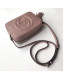 Gucci Soho Small Leather Interlocking G Tassel Disco Camera Bag 308364 Nude 2019