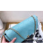 Chanel Large Quilting Lambskin Chain Flap Bag AS0138 Light Blue 2019