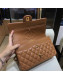 Chanel Lambskin Classic Flap Medium Bag A01112 Caramel with Gold Hardware 2018