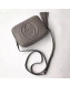 Gucci Soho Small Leather Interlocking G Tassel Disco Camera Bag 308364 Light Grey 2019