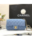 Chanel Denim Mini Flap Bag with Ball AS1787 Light Blue 2022 33