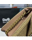 Dolce&Gabbana Small Devotion Lurex Fabric Top Handle Bag Gold 2019